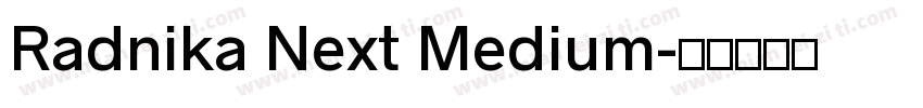 Radnika Next Medium字体转换